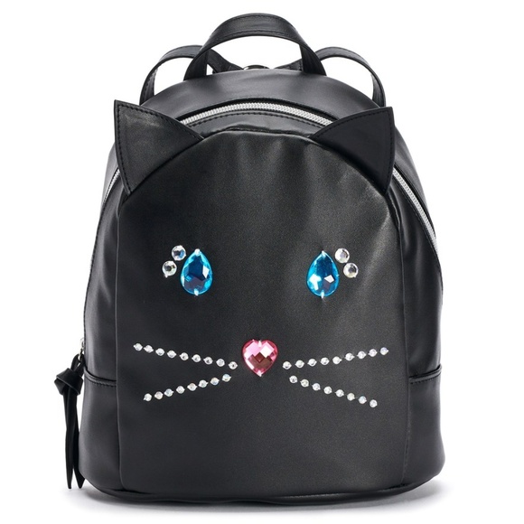 Bags Tshirt Jeans Jeweled Cat Mini Backpack Poshmark